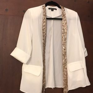 Foreign Exchange S White Blazer